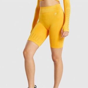 Gymshark Yellow Glow Shorts sz M